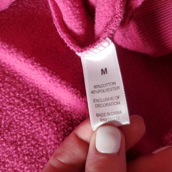 PacSun Love Crew Neck Sweatshirt Women's Size Medium Pink EUC - Picture 6 of 16